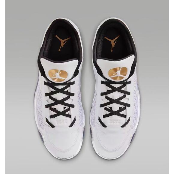 NEW Nike Air Jordan XXXVIII 38 Low White Black Gold FD2326-107 Men’s Size 14 main image 4